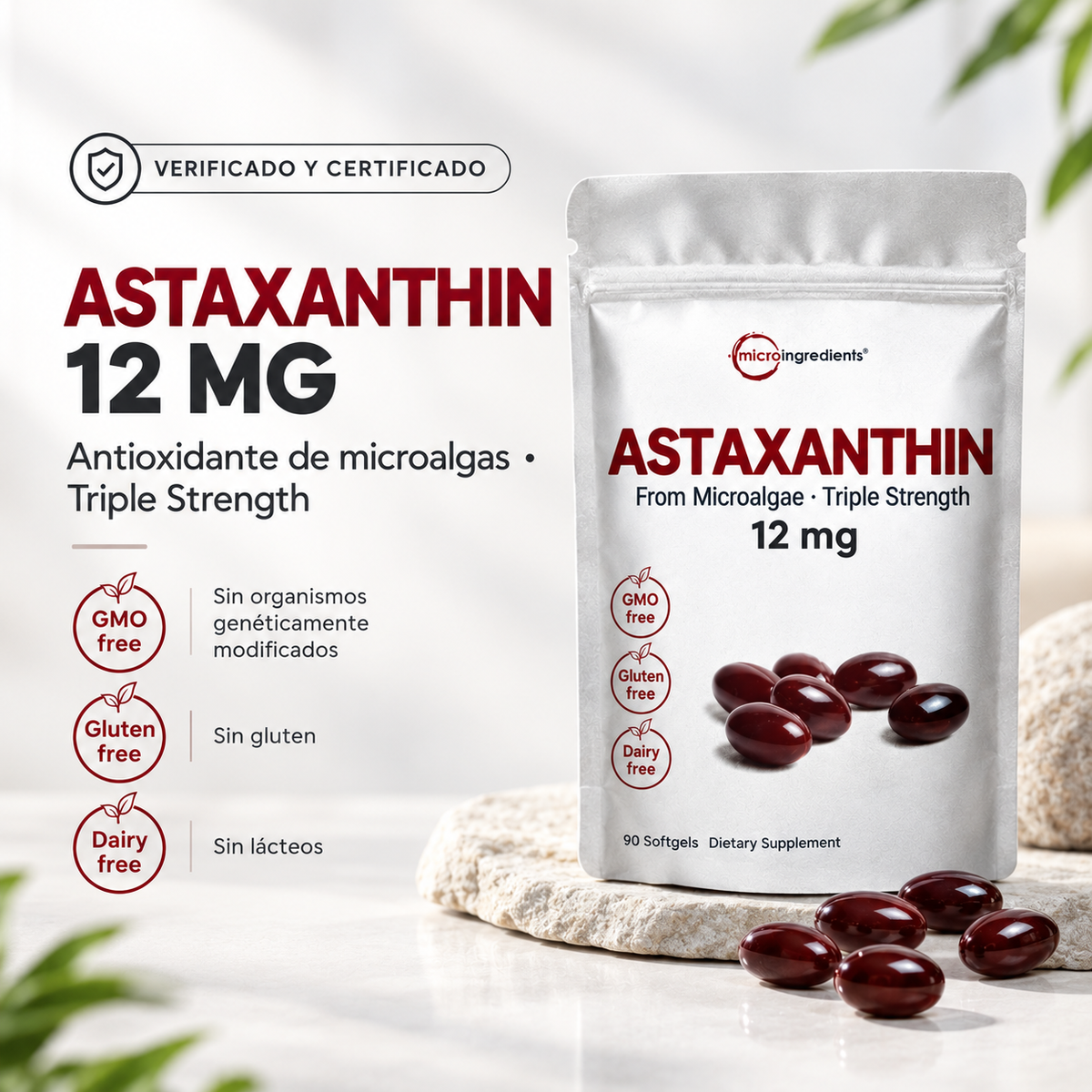 Astaxanthin - Protección antioxidante avanzada para tu bienestar diario