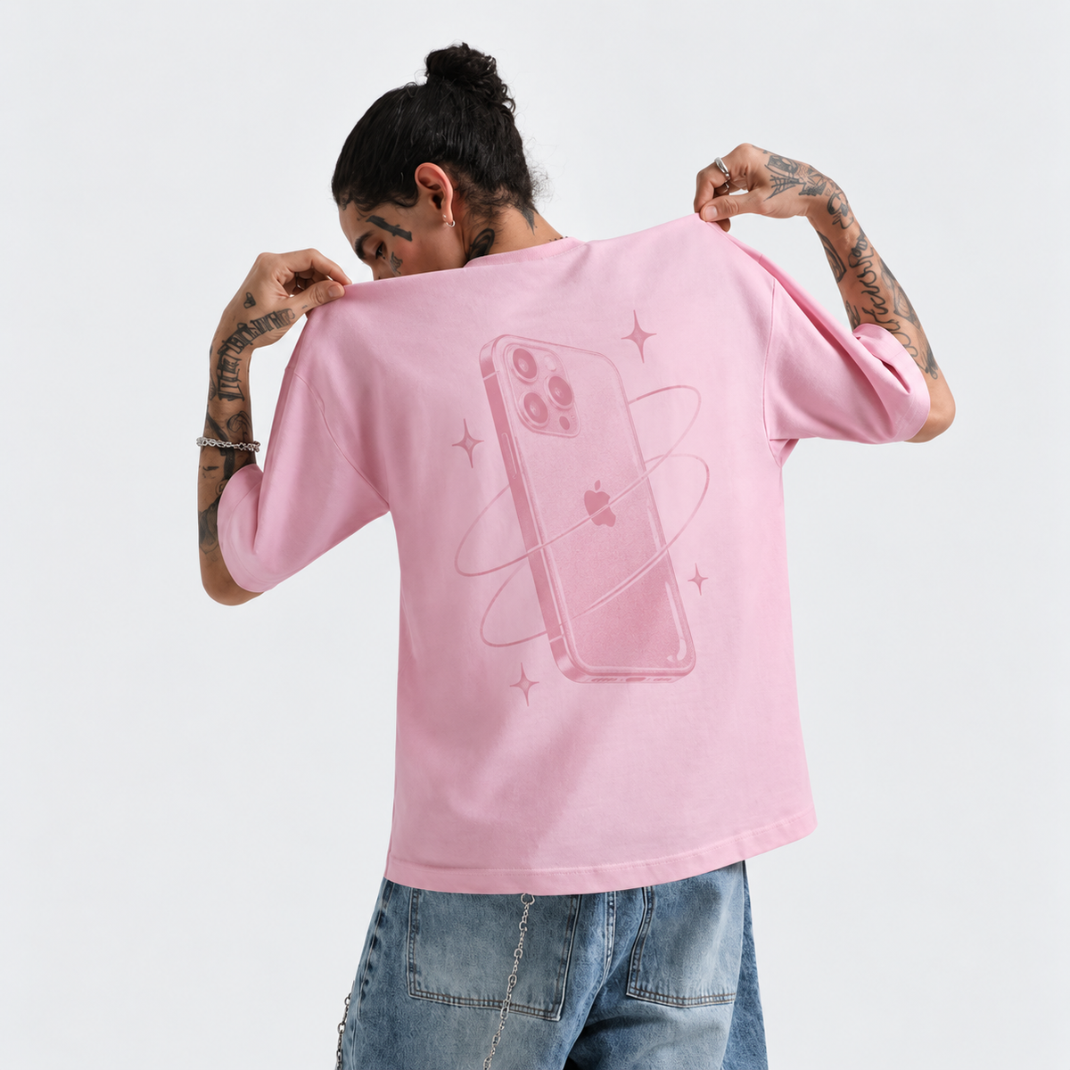 Camisa rosada celular