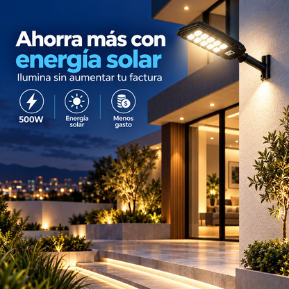 Lámpara solar LED de 500 Wats