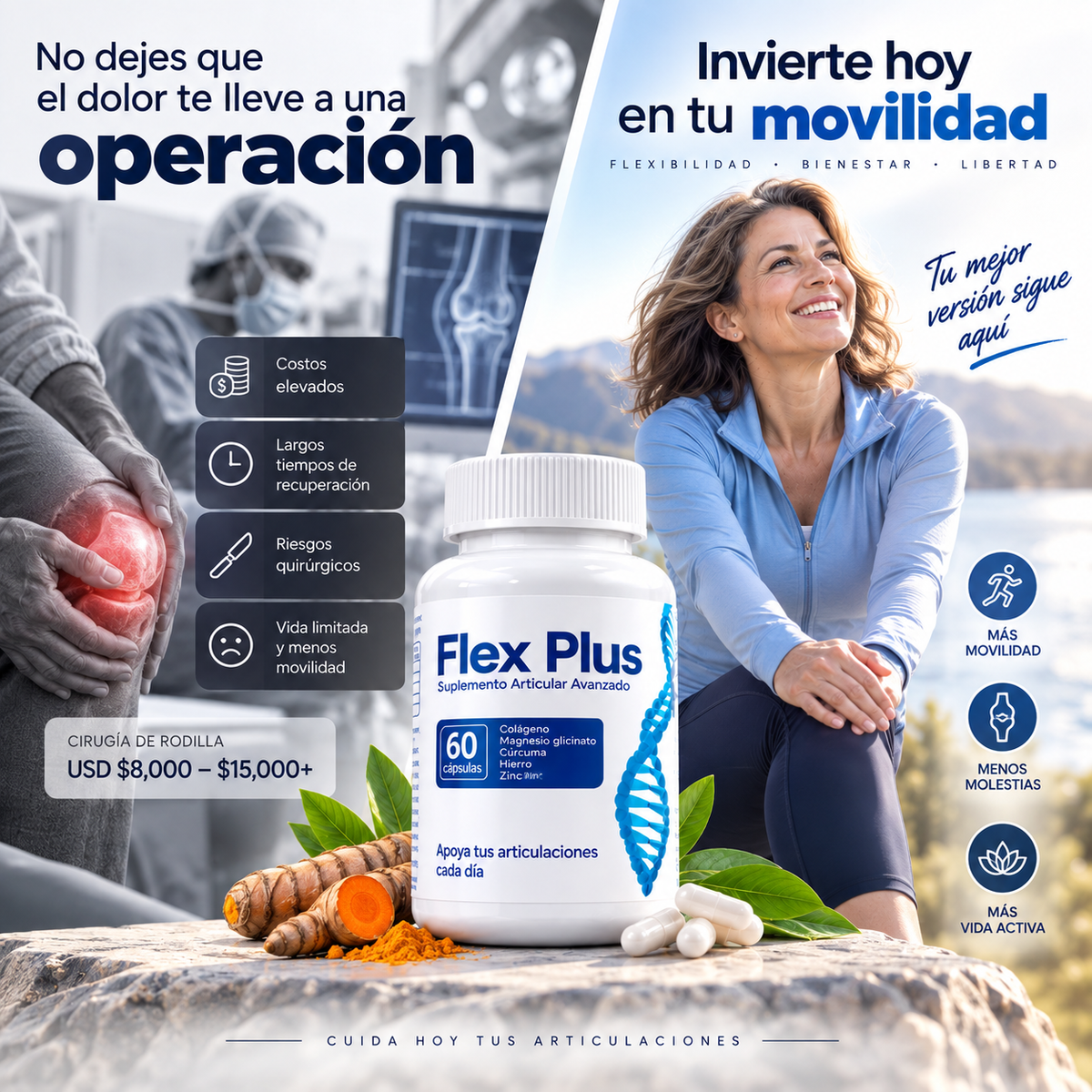 Flex Plus - Adiós dolor - recupera la movilidad