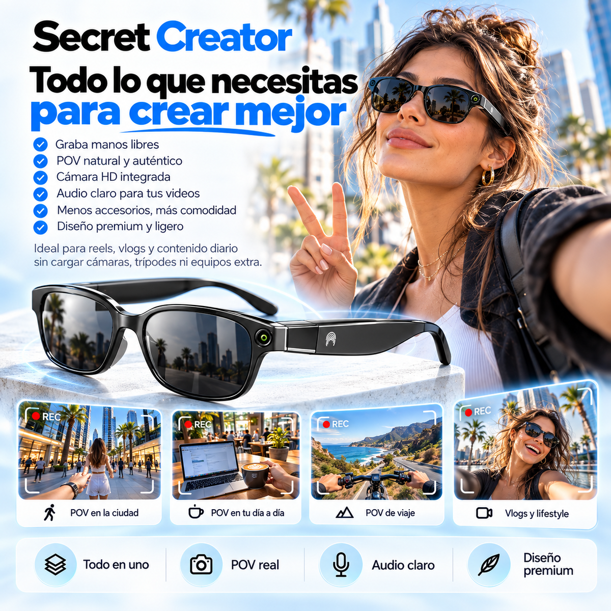 Secret Creator - Gafas de creación de contenido