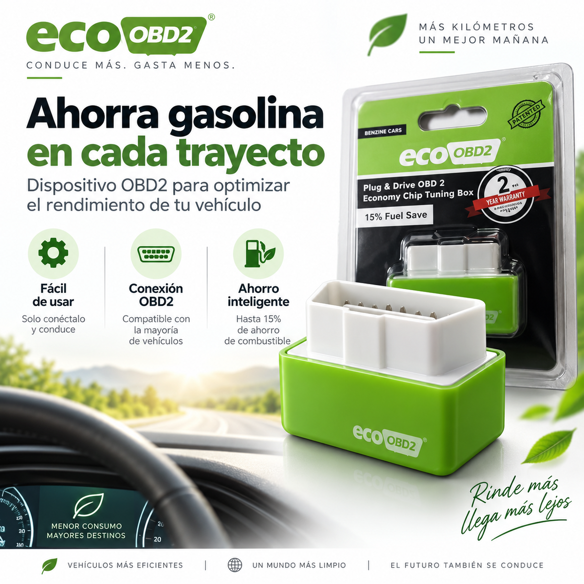 ECO obd2 - Economizador de combustible para carros
