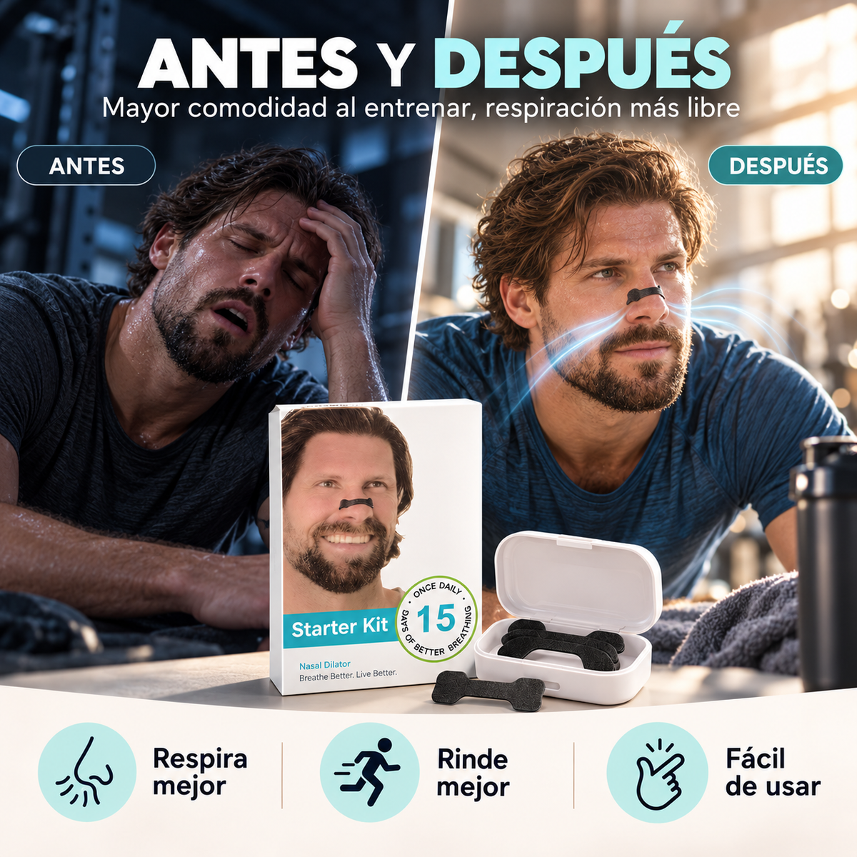 Air Pro - Cintas nasales - Mejora tu rutina y descanso