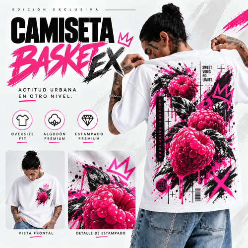 Oversize frambuesa Premium