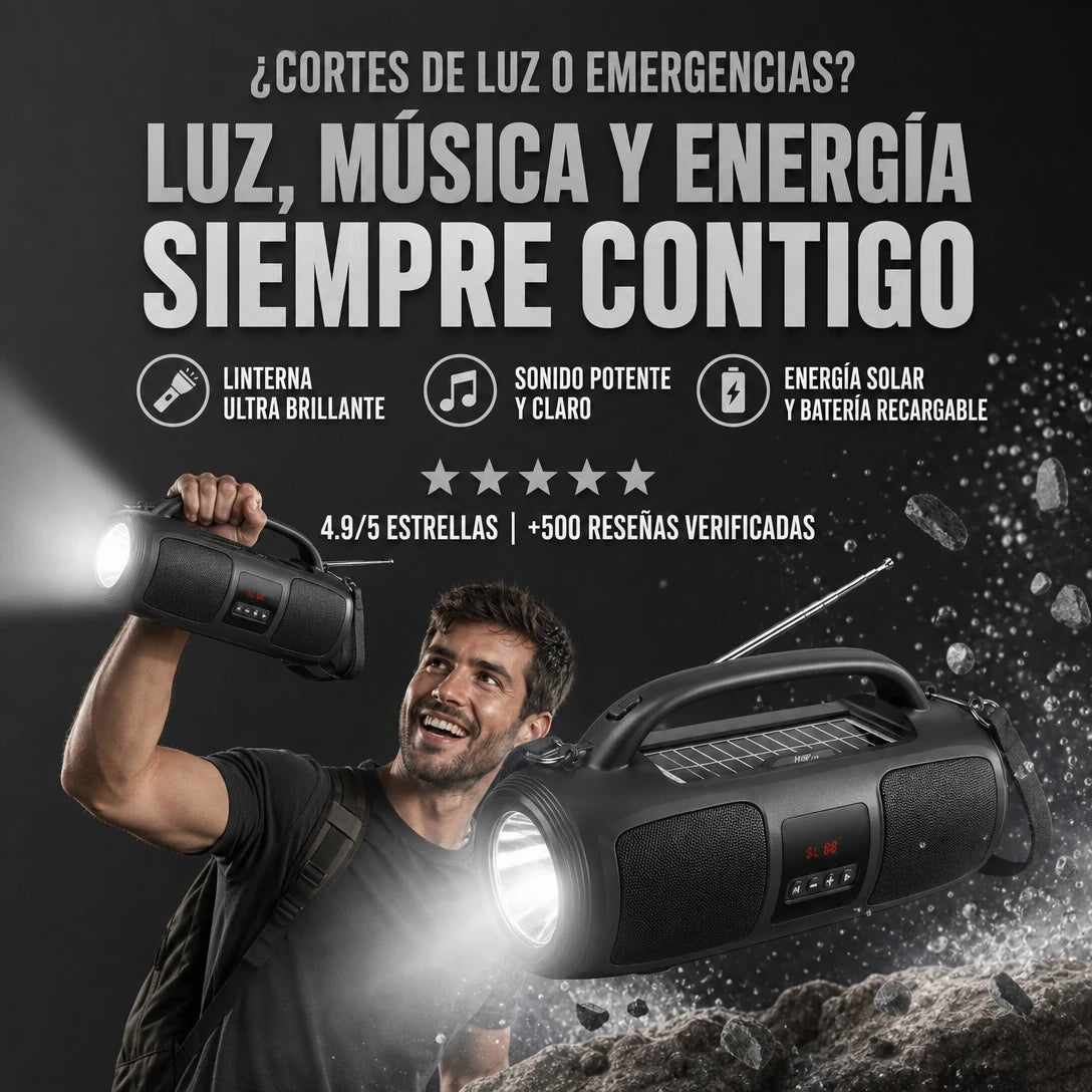 Bocina Linterna Solar