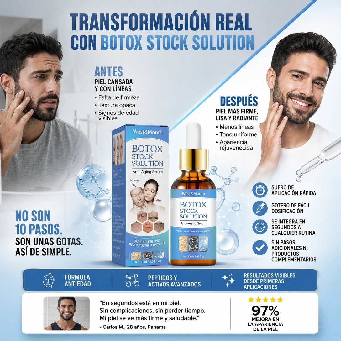 Botox - Rutina cuidado para hombre