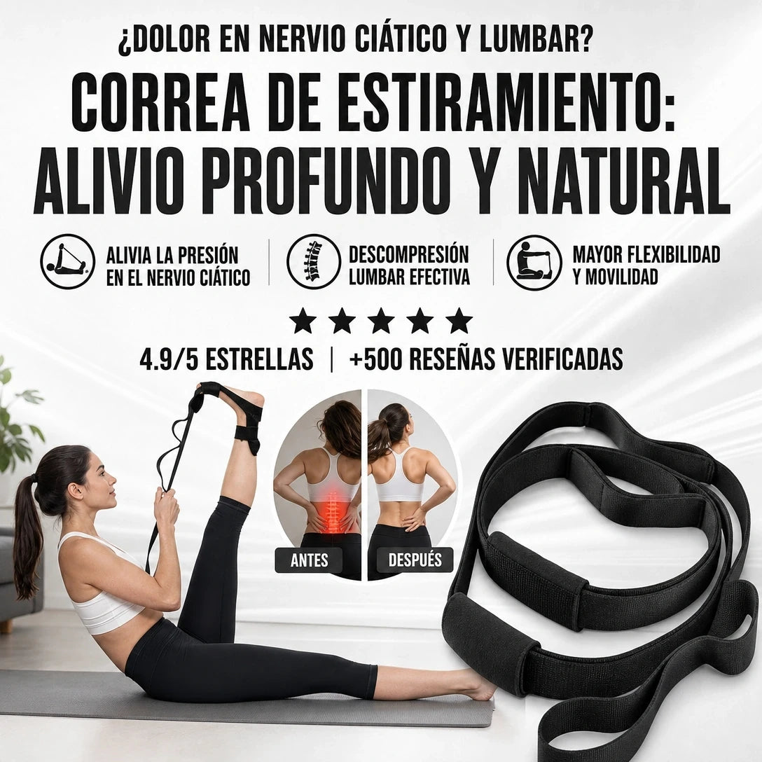 Banda Estiramiento - Adiós al dolor lumbar y ciatíco