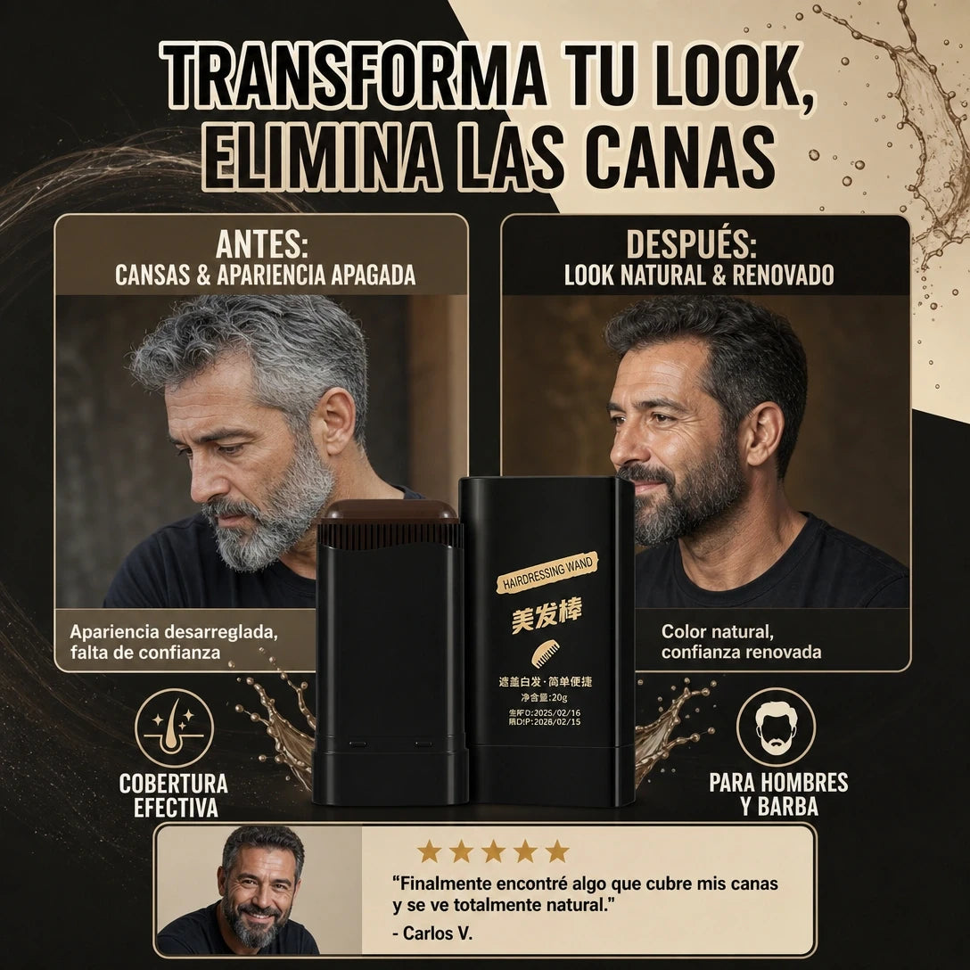 Cubre canas - adiós a las canas en la barba