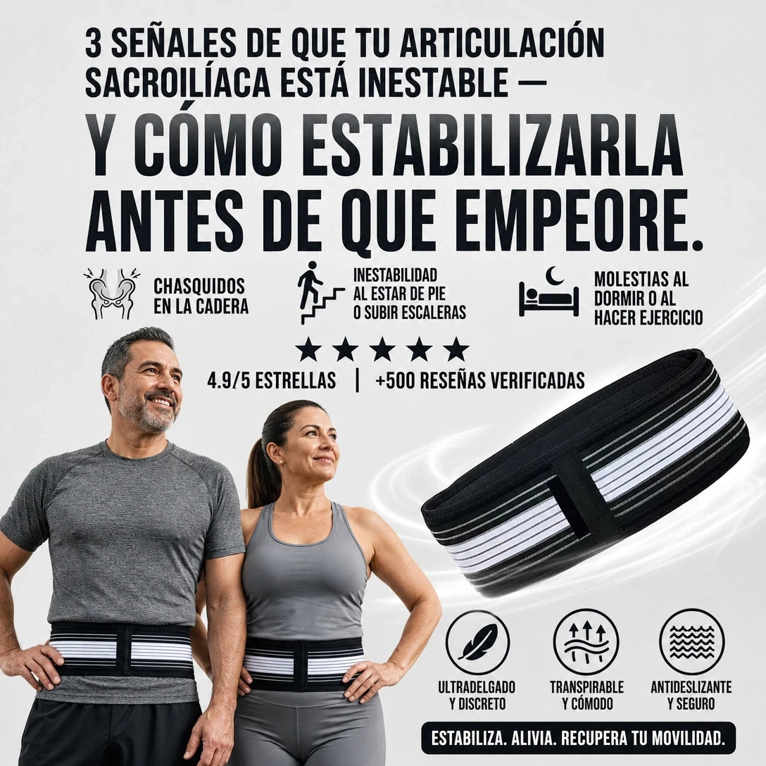 Cinturón Lumbar - Adiós inestabilidad y Sacroilíaca