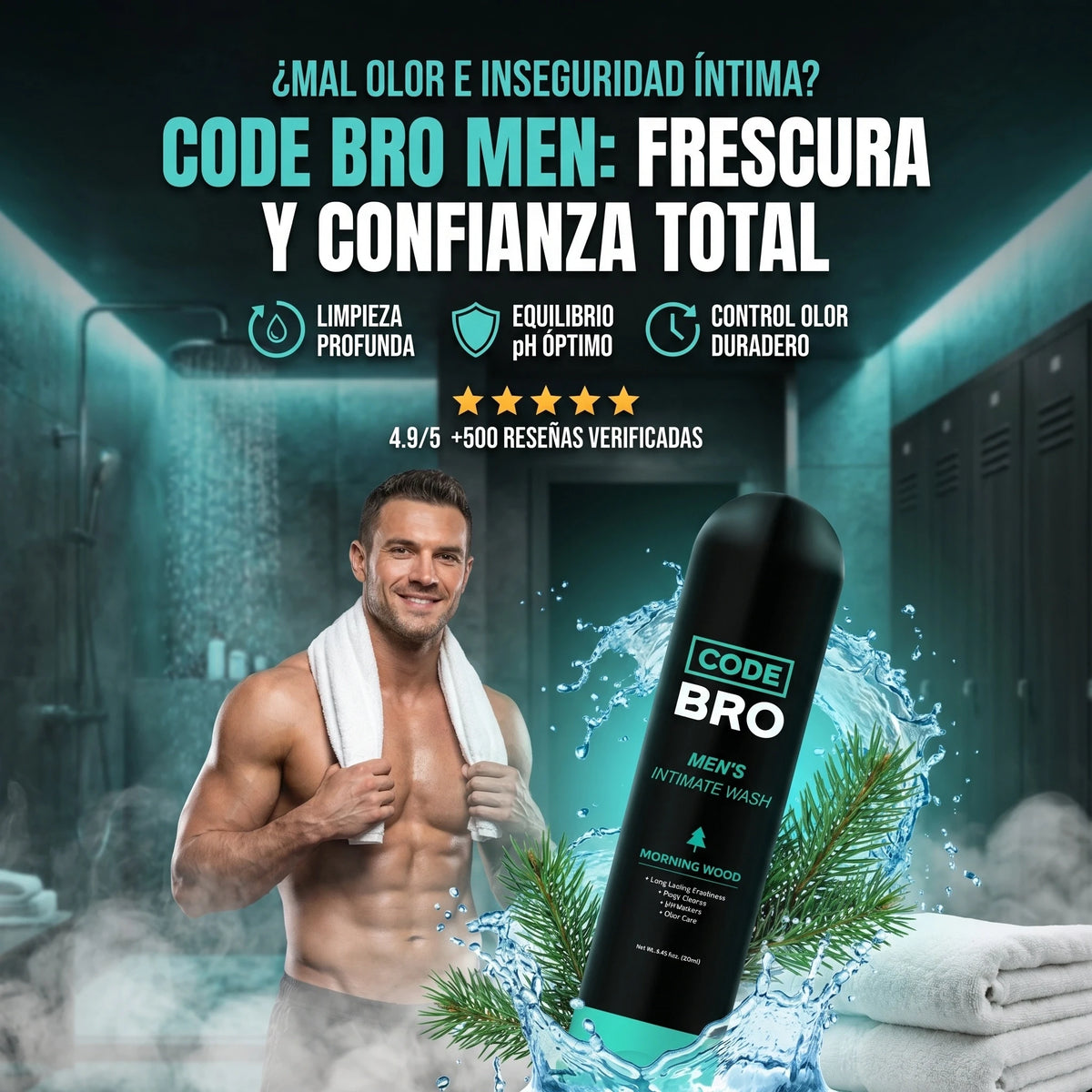 Code Bro Men - Elimina el mal olor