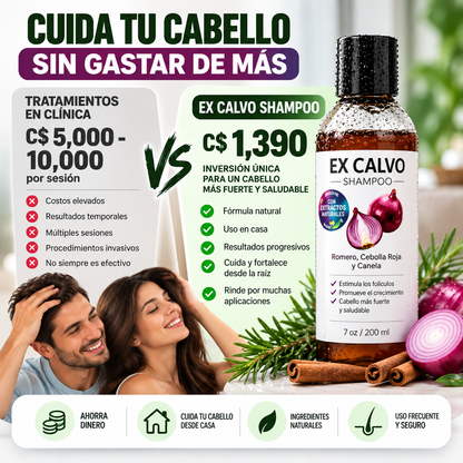 Shampoo Excalvo - Fortalece tu cabello desde la raíz