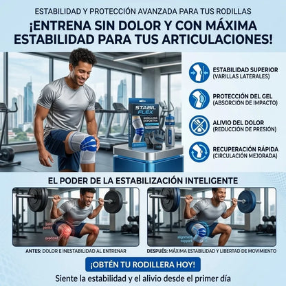Rodillera Deportiva Con Varillas Y Gel