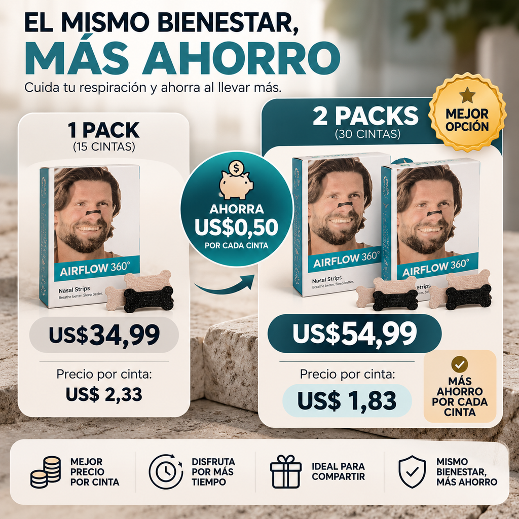 Air Pro - Cintas nasales - Mejora tu rutina y descanso