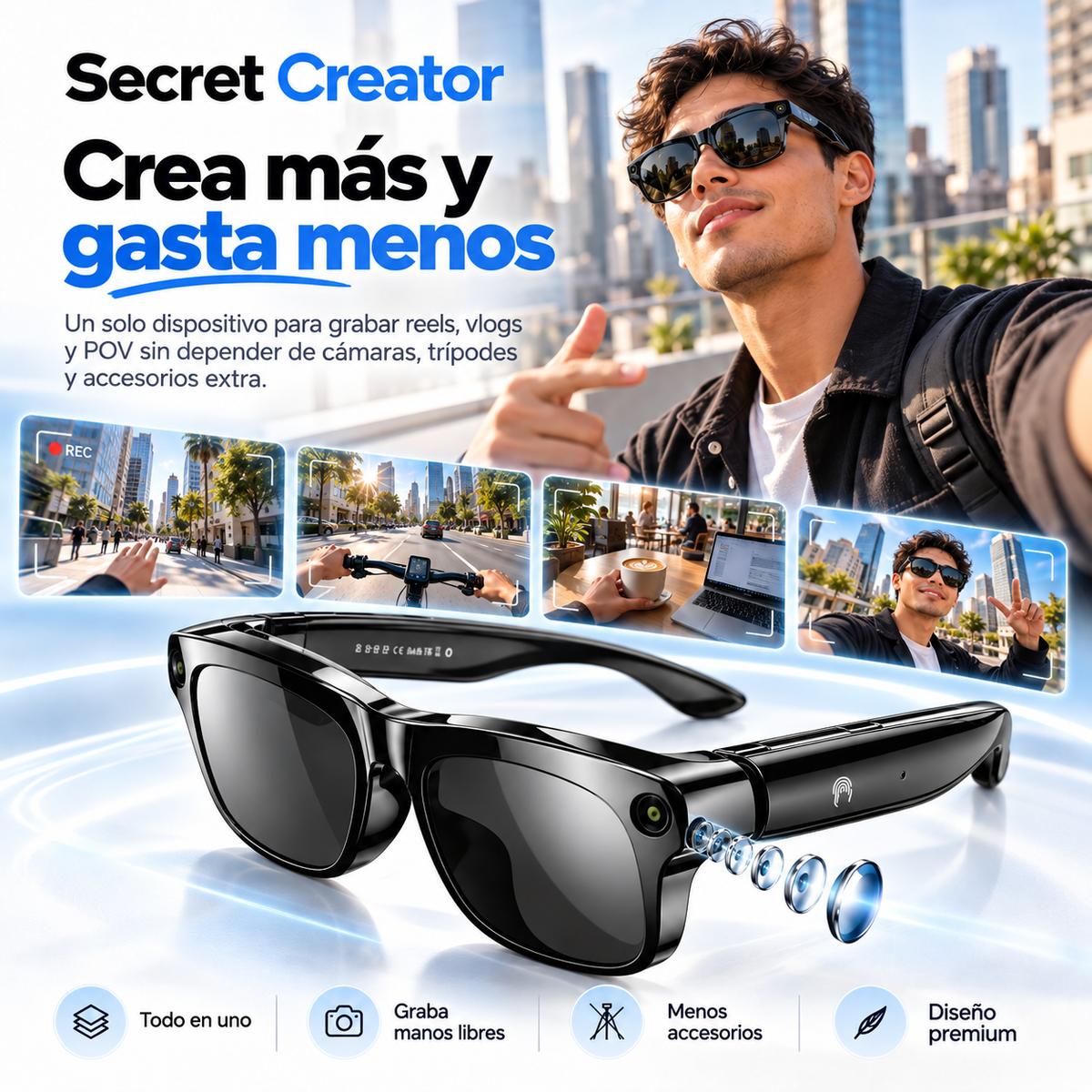 Secret Creator - Gafas de creación de contenido