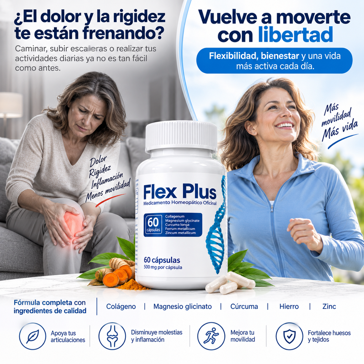Flex Plus - Adiós dolor - recupera la movilidad