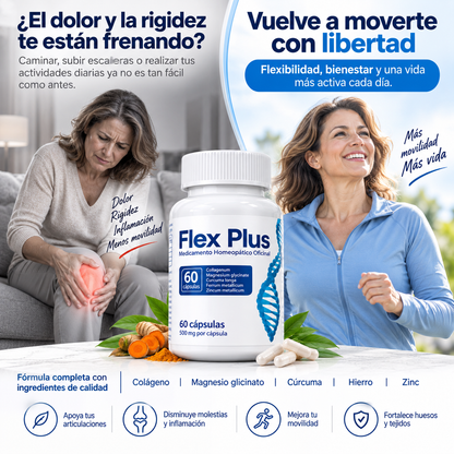 Flex Plus - Adiós dolor - recupera la movilidad